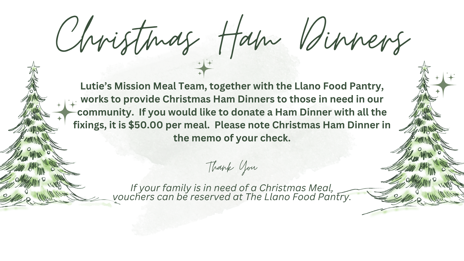 Christmas Ham Dinners