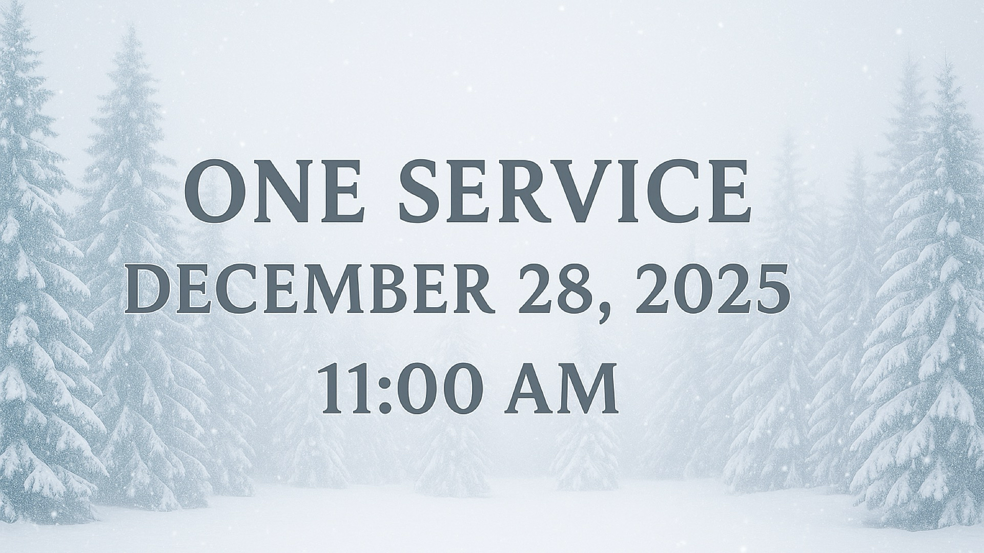 One Service | Dec. 28, 2025