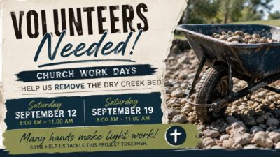 Dry Creek Bed Work Day