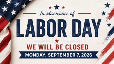 Closed For Labor Day